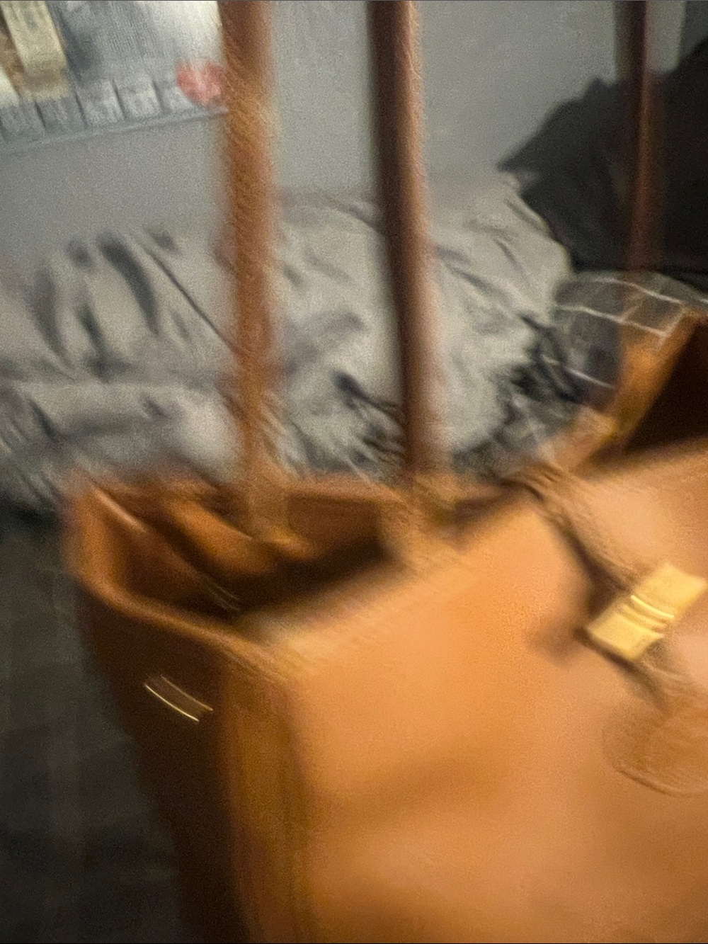 Longchamp Brown Leather Shoulder Tote - Timeless Everyday Bag - Picture 10 of 16